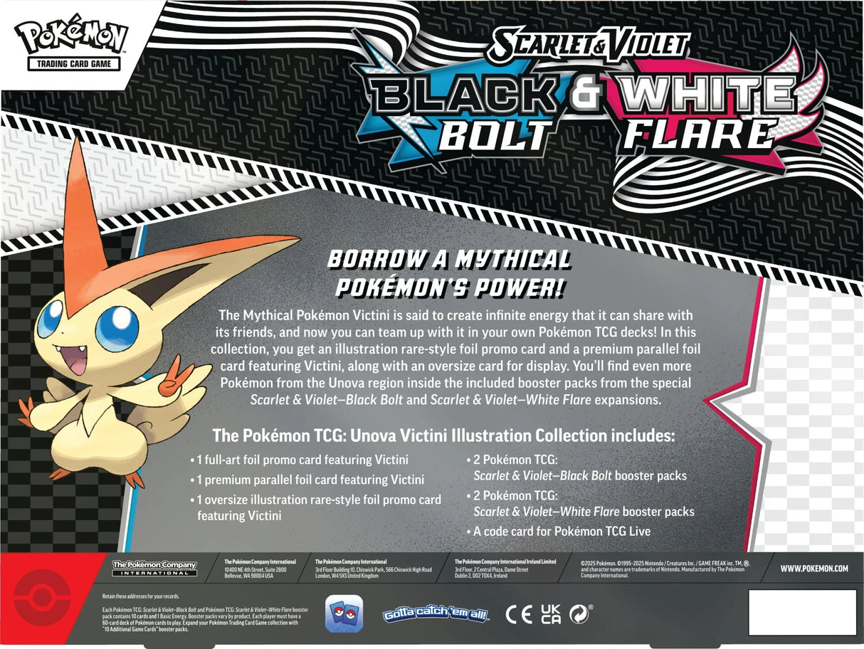 Pokemon TCG: Black Bolt & White Flare - Unova Victini Illustration Collection