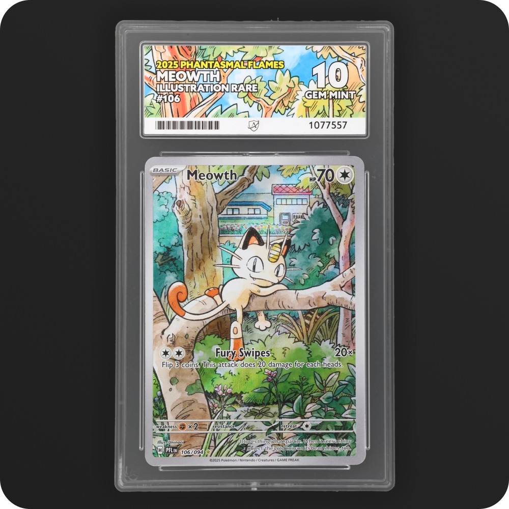 Pokemon | Phantasmal Flames | Meowth | English 106/094 Ace 10