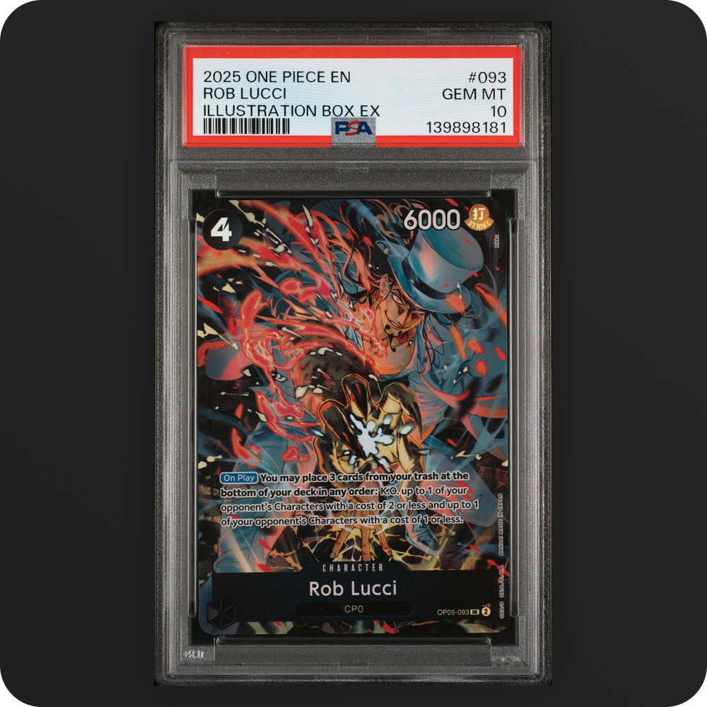 One Piece | One Piece Promos | Rob Lucci | English OP05-093 PSA 10