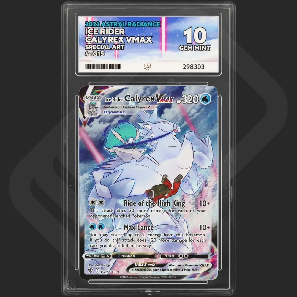 Pokemon - Astral Radiance - Ice Rider Calyrex VMAX - TG15/TG30 - Ace Grading - Grade 10 Gem Mint