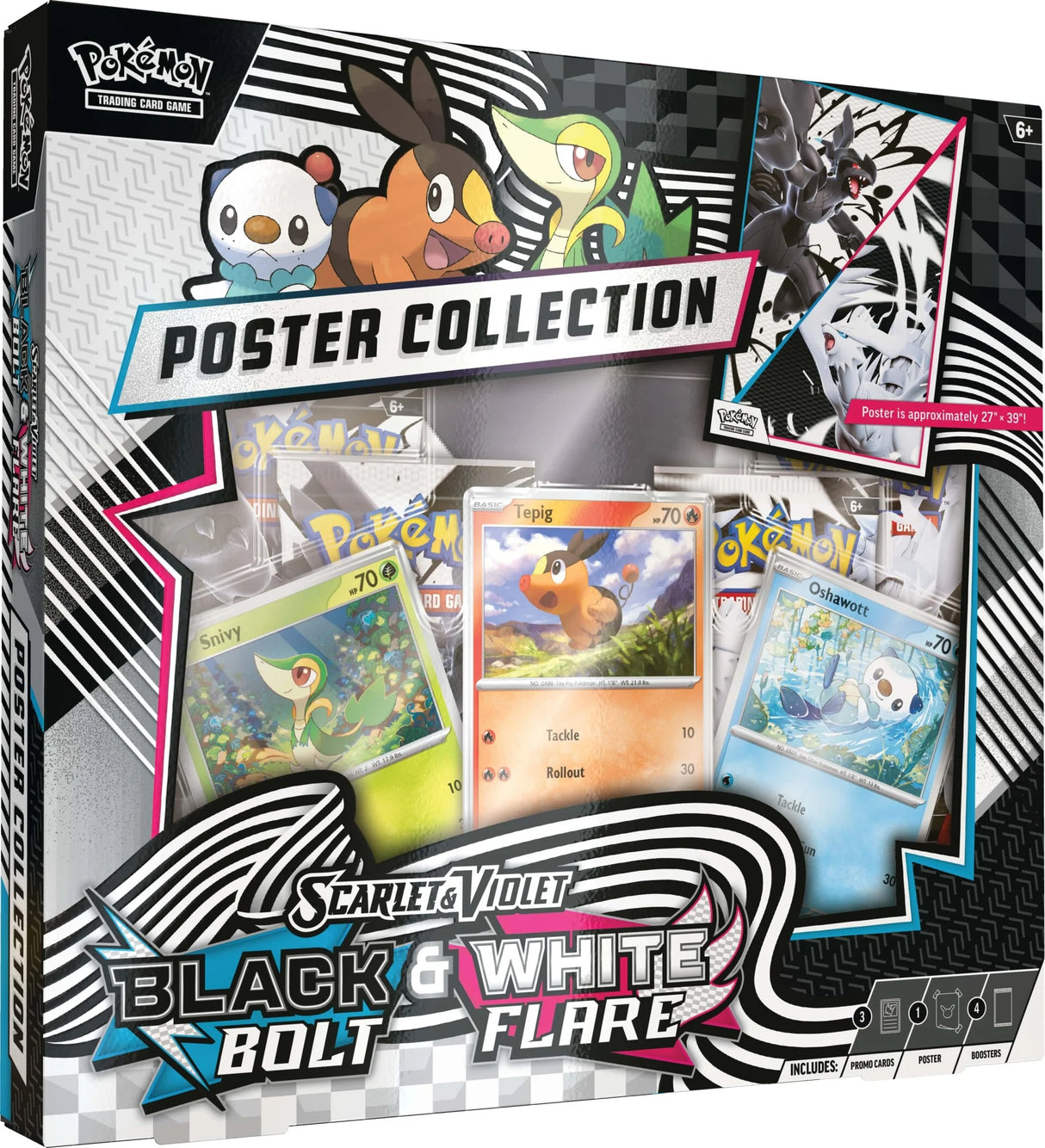 Pokemon TCG: Black Bolt & White Flare - Unova Poster Collection