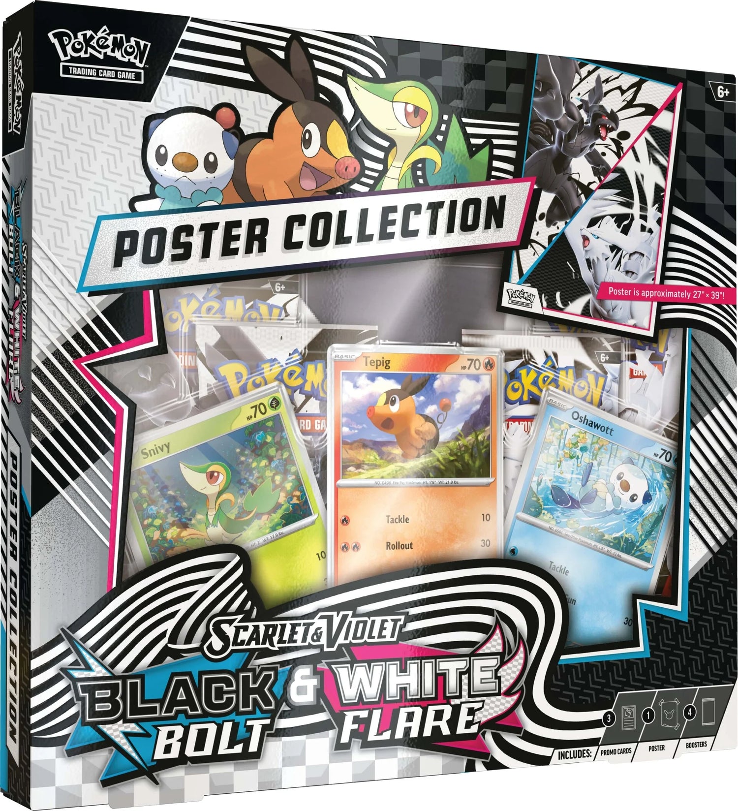 Pokemon TCG: Black Bolt & White Flare - Unova Poster Collection