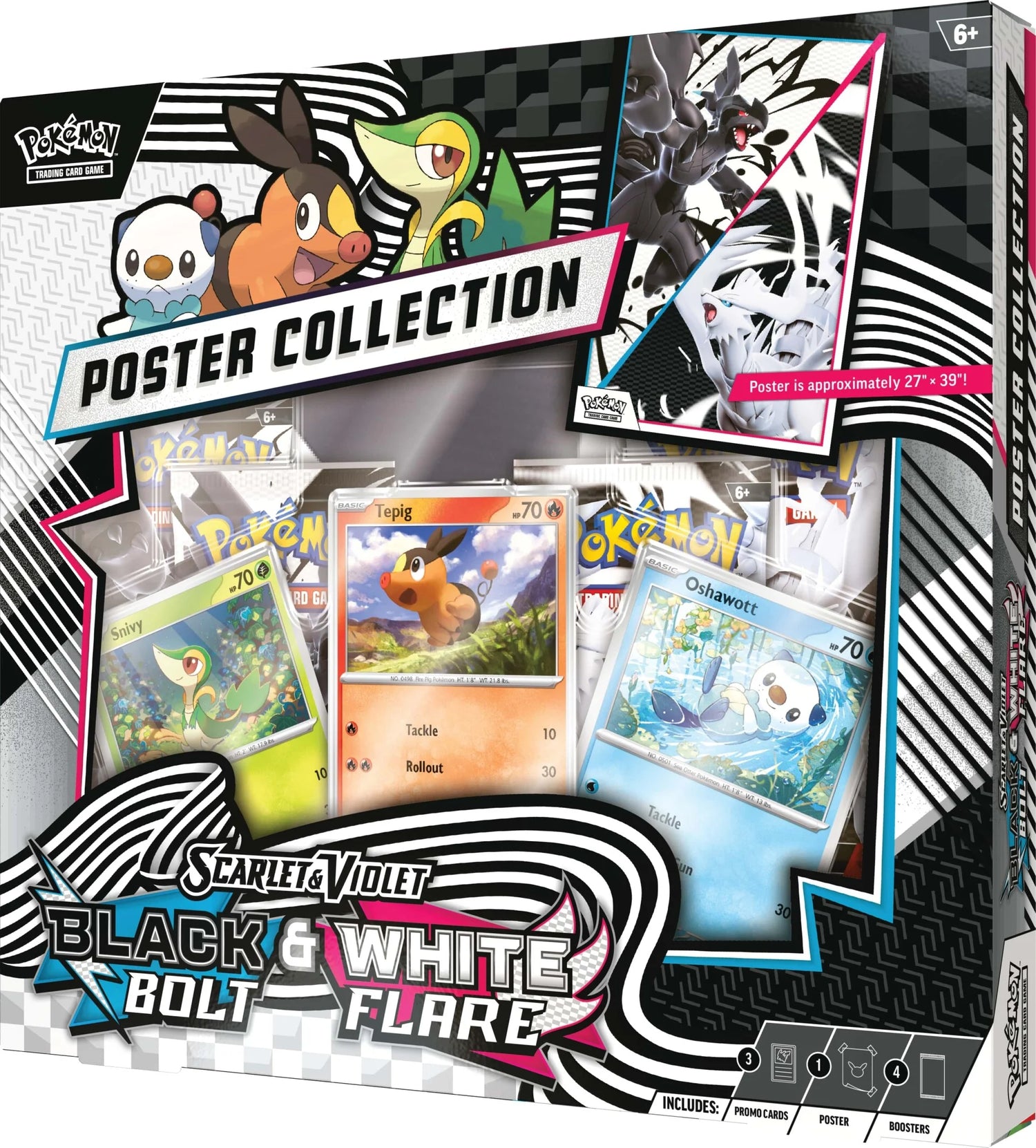 Pokemon TCG: Black Bolt & White Flare - Unova Poster Collection