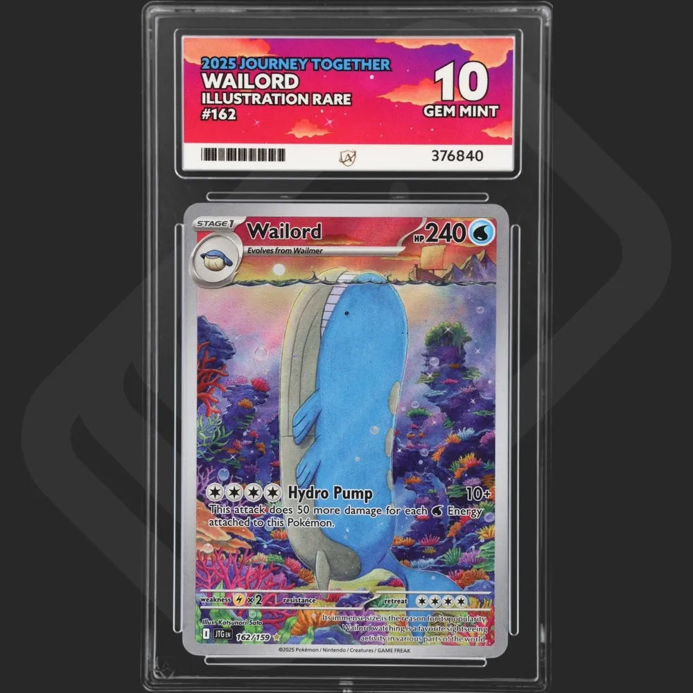 Pokemon - Journey Together - Wailord - 162/159 - Ace Grading - Grade 10 Mint
