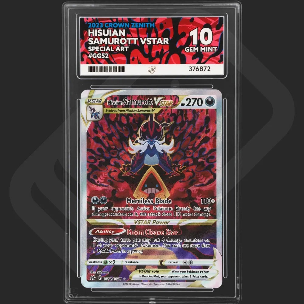 Pokemon - Crown Zenith - Hisuian Samurott VSTAR - GG52/GG70 - Ace Grading - Grade 10 Mint