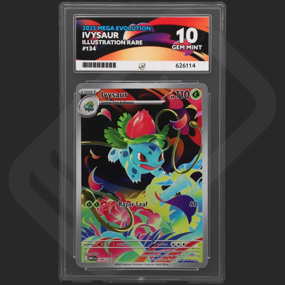 Pokemon - Mega Evolution (2025) - Ivysaur - 134/132 - Ace Grading - Grade 10