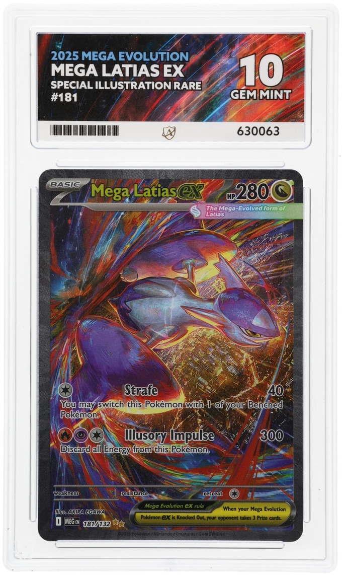 Pokemon - Mega Evolution (2025) - Mega Latias ex - 181/132 - Ace Grading - Grade 10