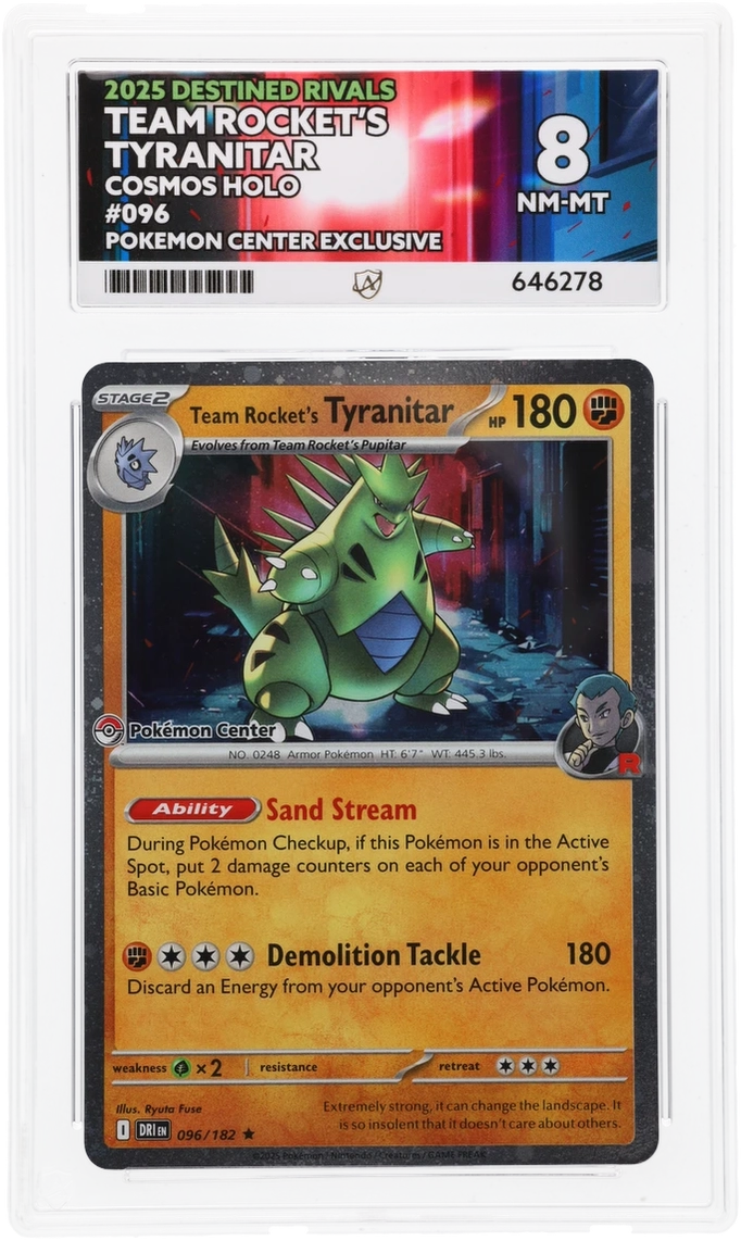Team Rocket's Tyranitar - ACE 8 (Front)