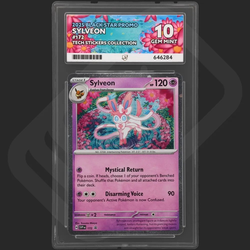 Pokemon - Black Star Promo - Sylveon - 172 - Tech Stickers Collection - Ace Grading - Grade 10