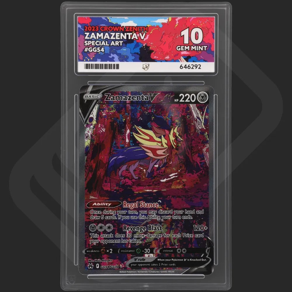 Pokemon - Crown Zenith - Zamazenta V - GG54/GG70 - Ace Grading - Grade 10