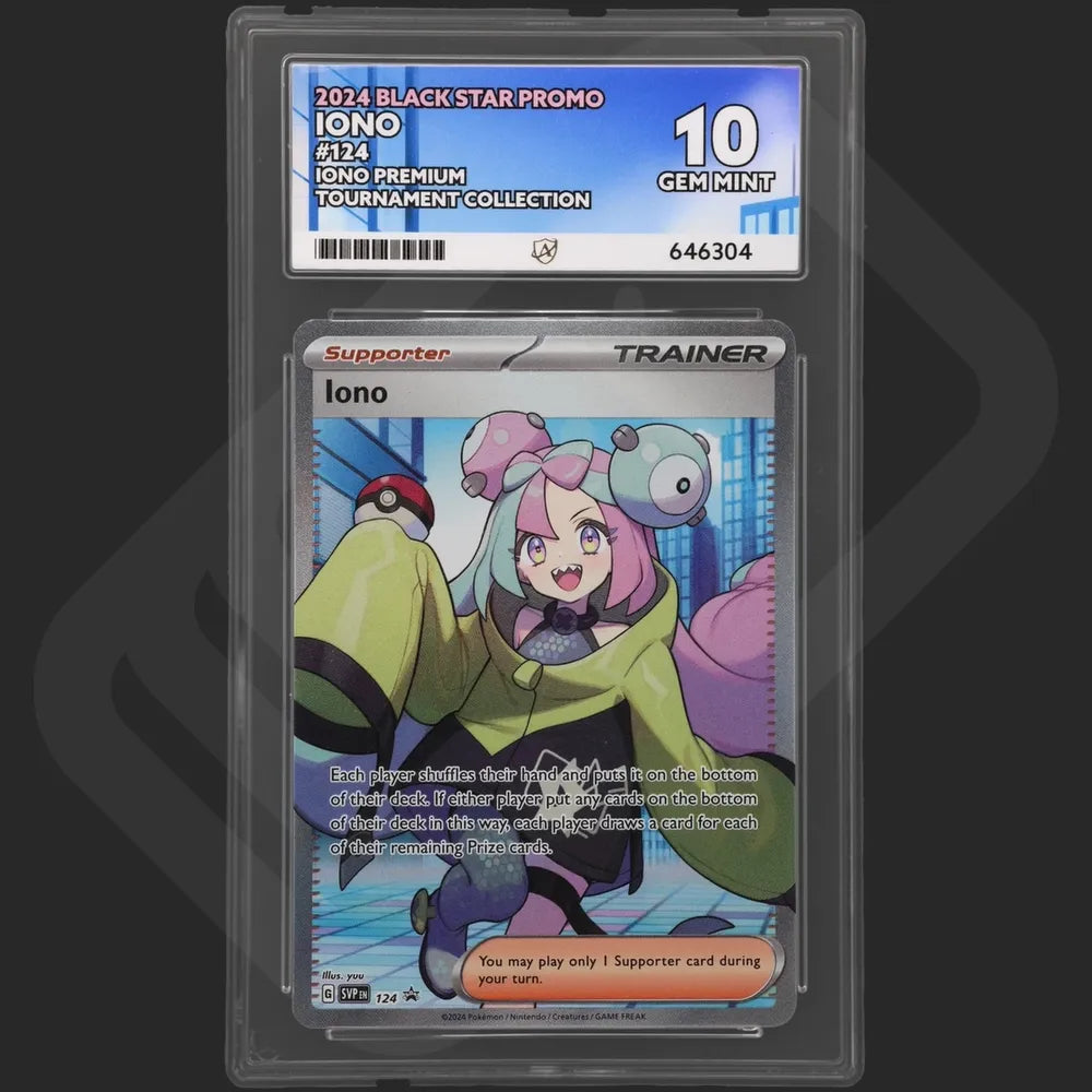 Pokemon - Black Star Promo - Iono - 124 - Iono Premium Tournament Collection - Ace Grading - Grade 10
