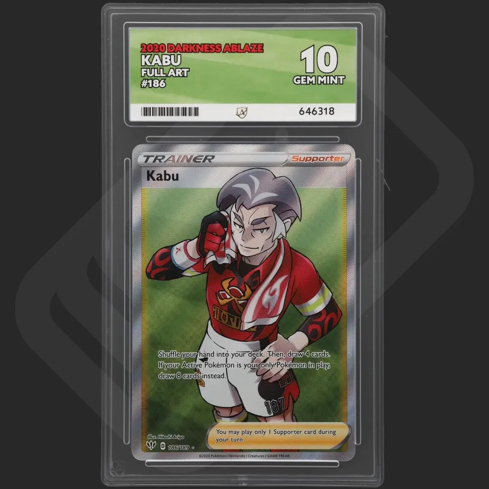 Pokemon - Darkness Ablaze - Kabu - 186/189 - Ace Grading - Grade 10