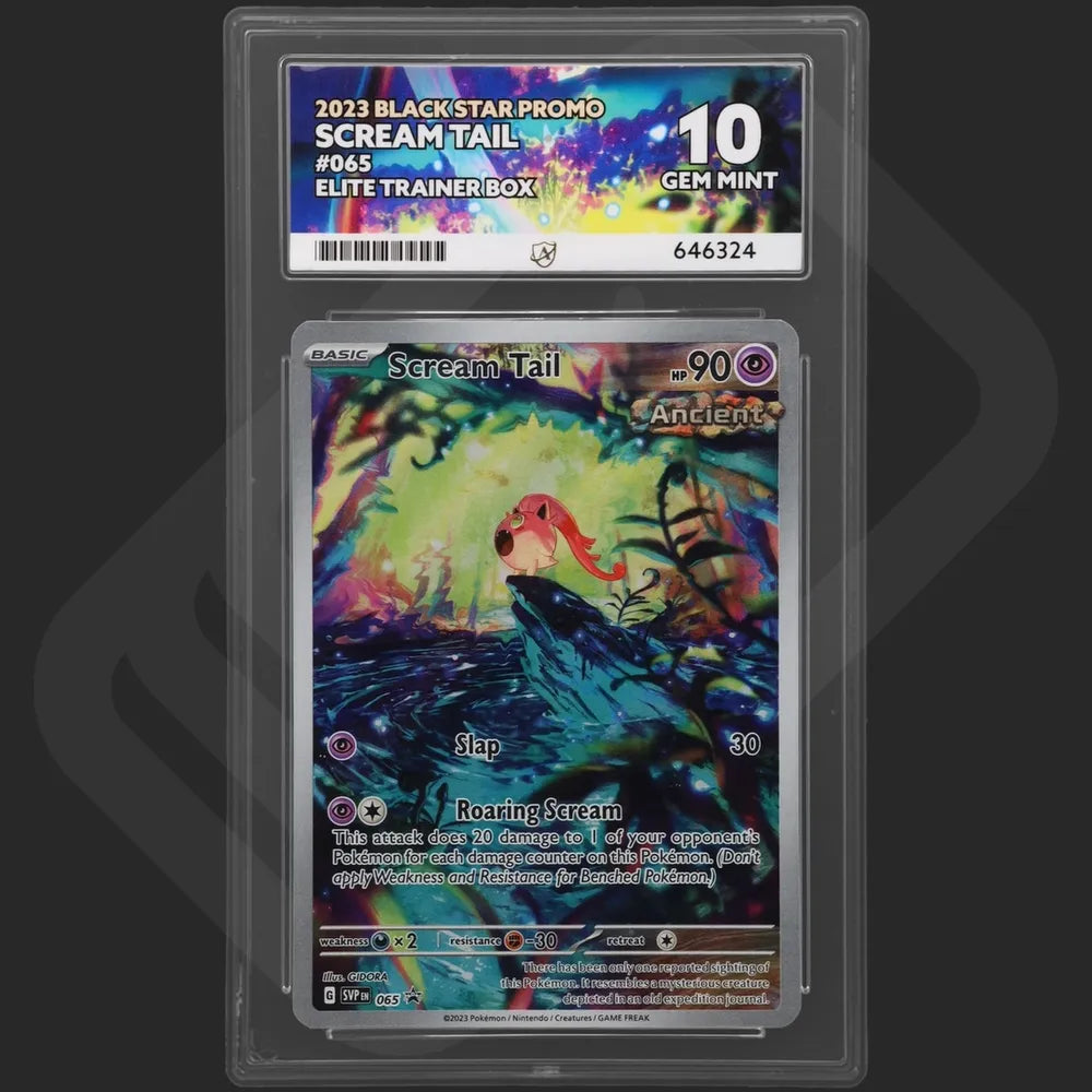 Pokemon - Black Star Promo - Scream Tail - 065 - Elite Trainer Box - Ace Grading - Grade 10
