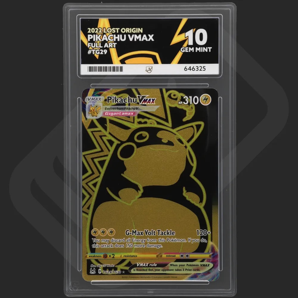 Pokemon - Lost Origin - Pikachu VMAX - TG29/TG30 - Ace Grading - Grade 10
