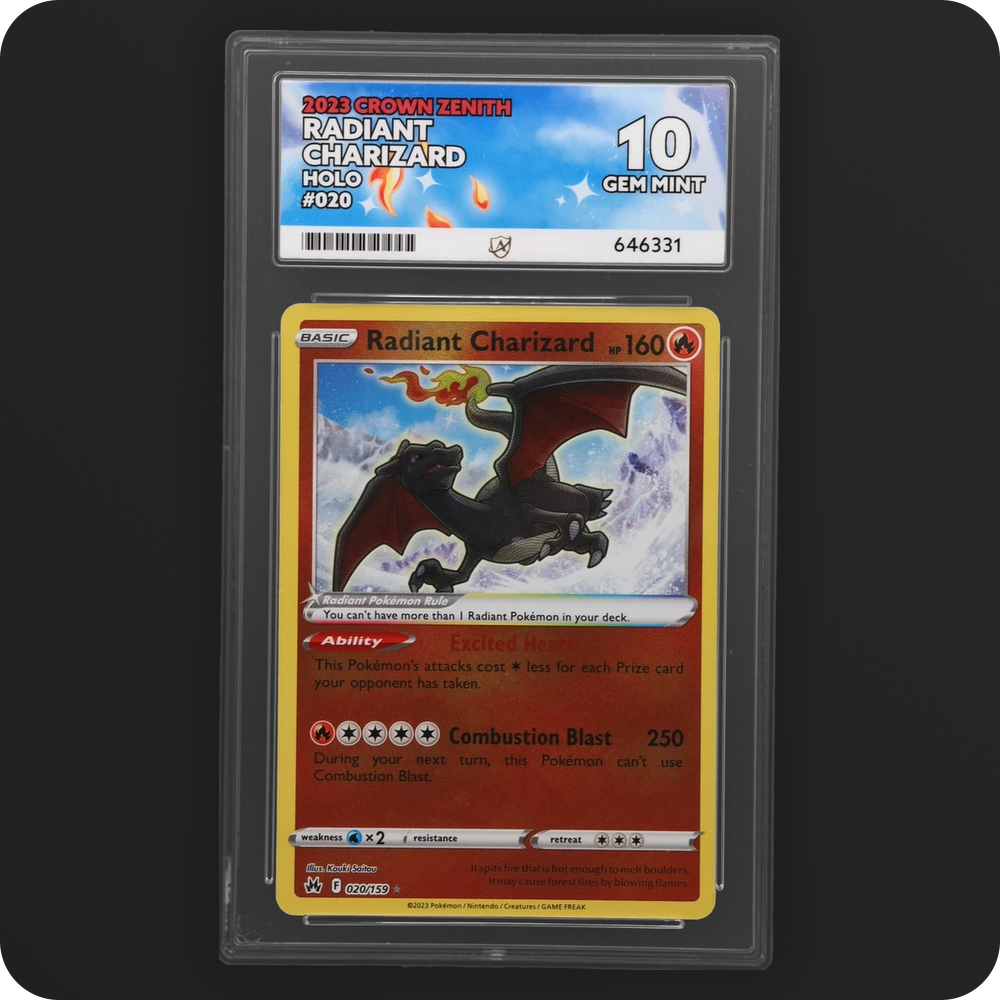Pokemon | Crown Zenith | Radiant Charizard | 020/159 Ace 10