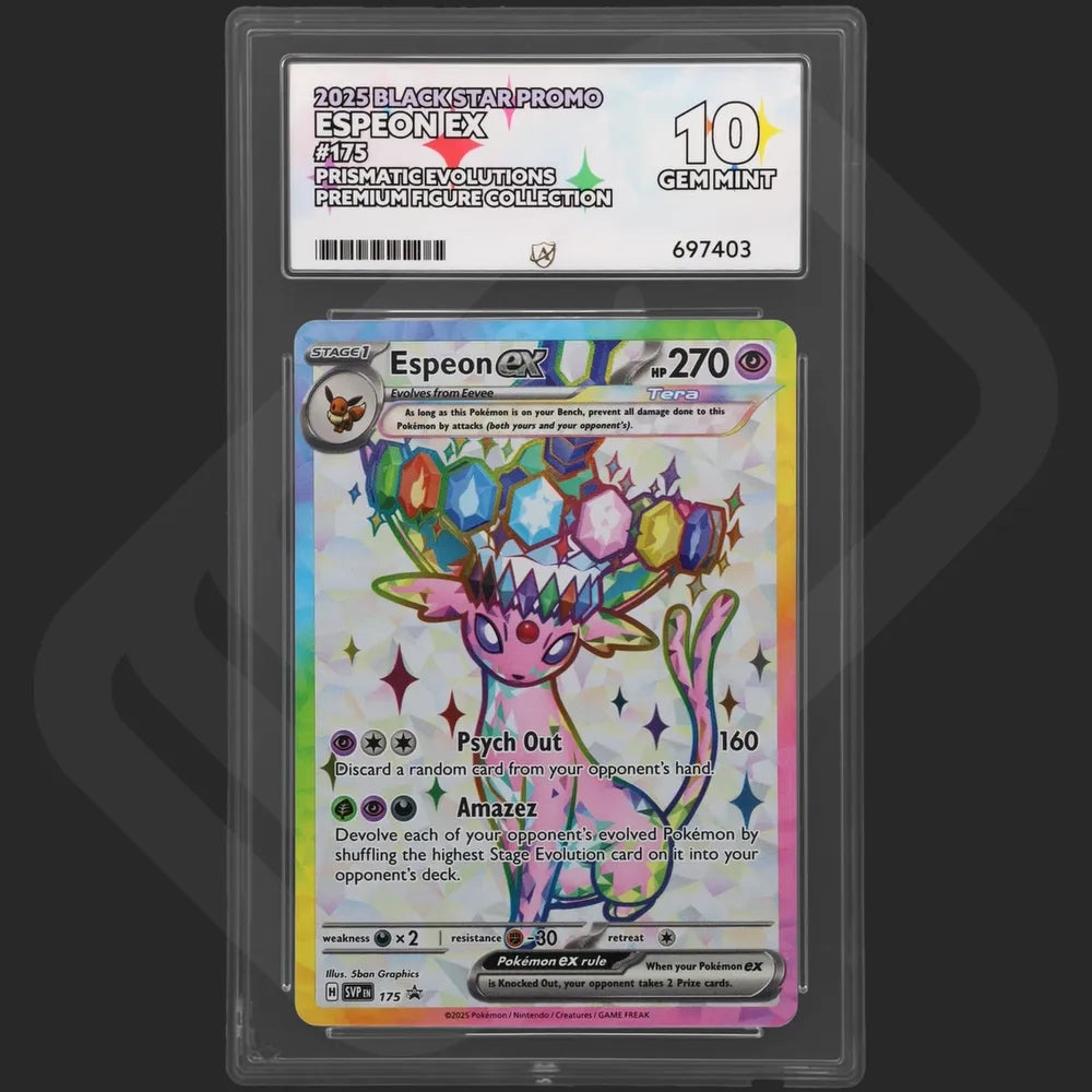 Pokemon - Prismatic Evolutions Figure Collection - Espeon ex / Umbreon ex - 175/176 - Black Star Promo - Sequential Set