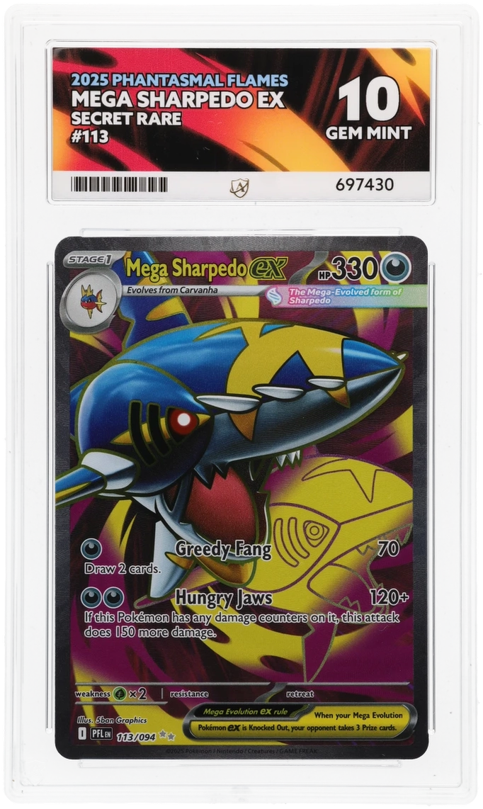 Mega Sharpedo ex - ACE 10 (Front)