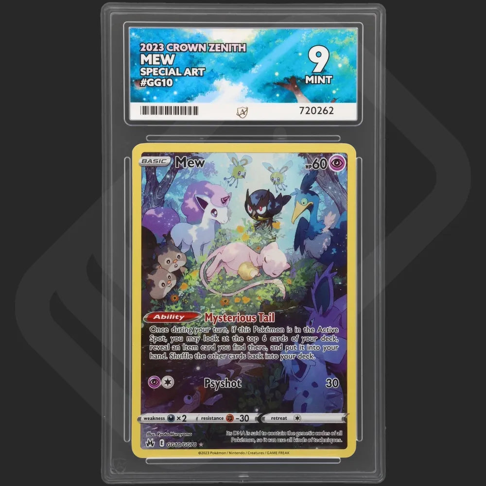 Pokemon - Crown Zenith - Mew - GG10/GG70 - Ace Grading - Grade 9