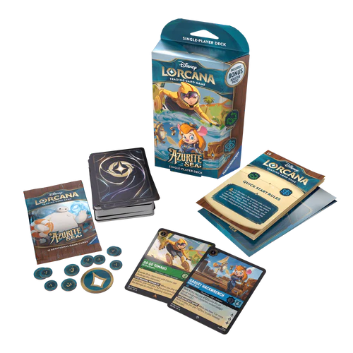 Disney Lorcana TCG: Azurite Sea - Set 6 - Starter Deck - GoGo Tomago and Gadget Hackwrench