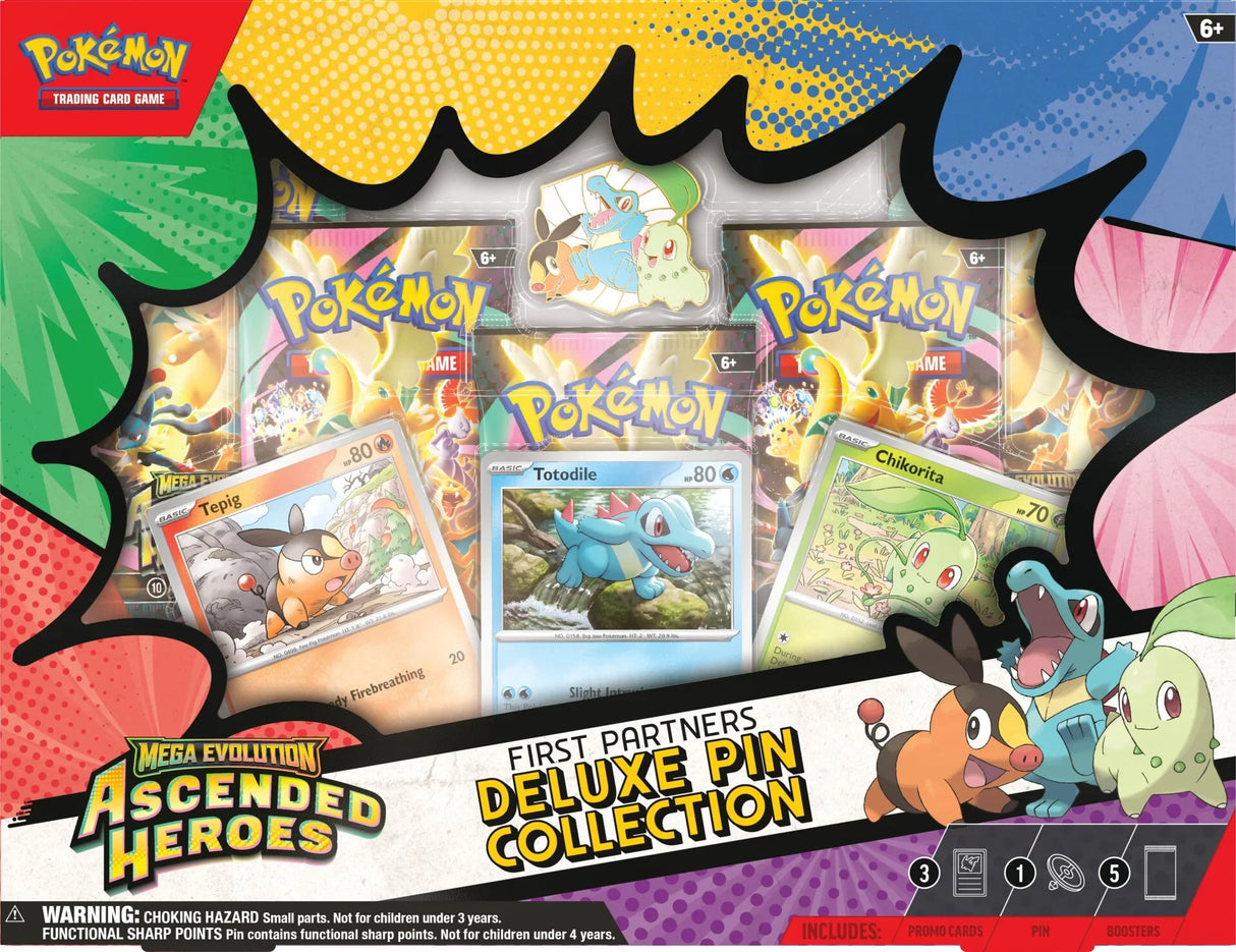 Pokemon TCG: Ascended Heroes – First Partners Deluxe Pin Collection