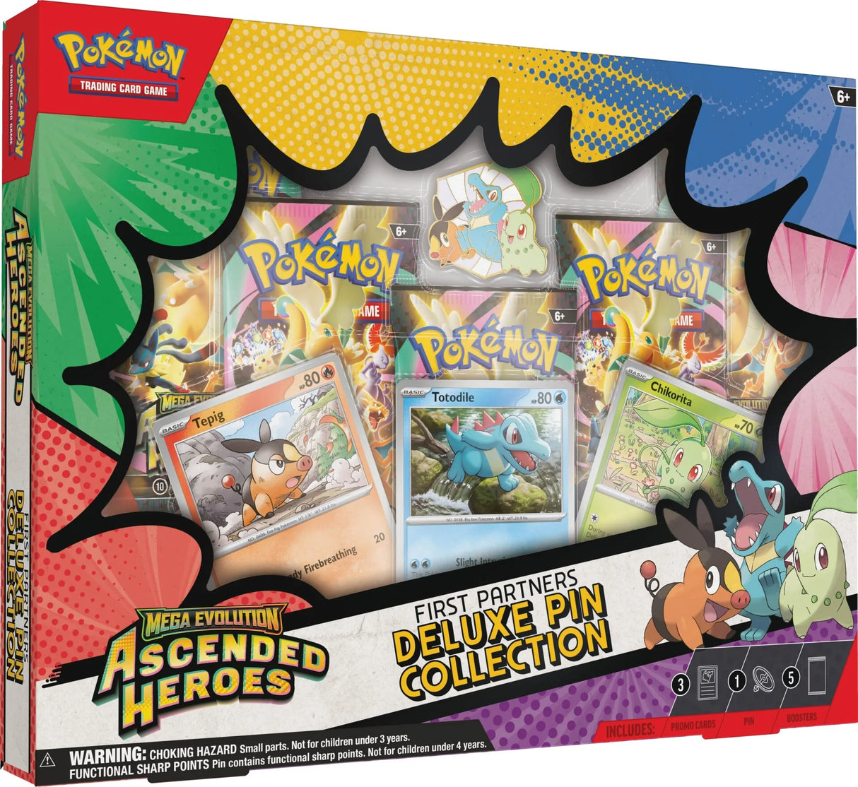 Pokemon TCG: Ascended Heroes – First Partners Deluxe Pin Collection