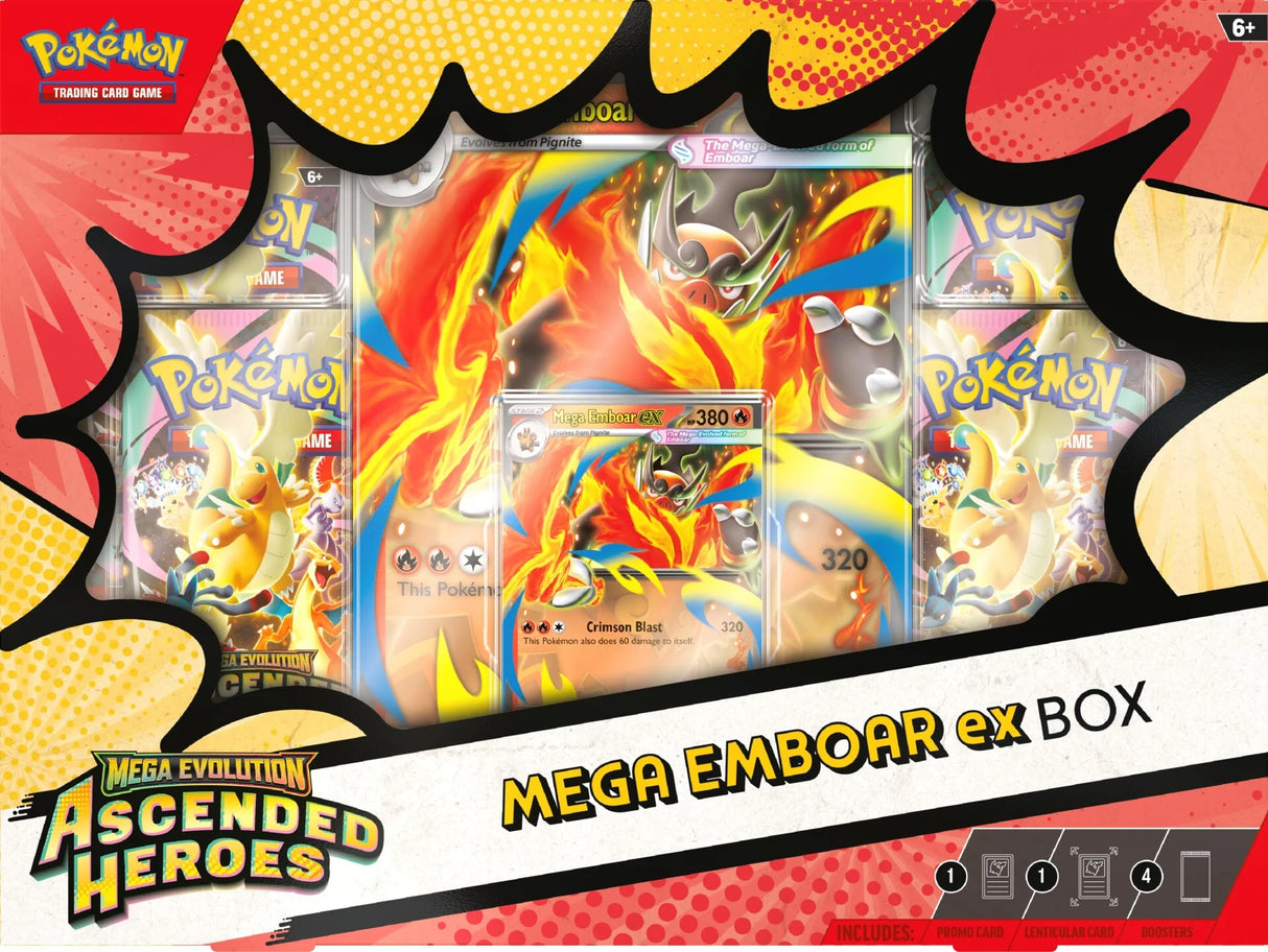 Pokemon TCG: Ascended Heroes – Mega Emboar ex Box