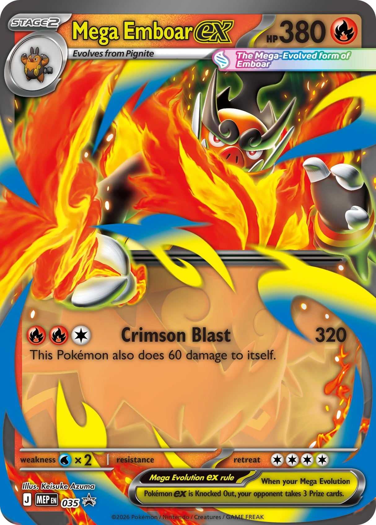 Pokemon TCG: Ascended Heroes – Mega Emboar ex Box