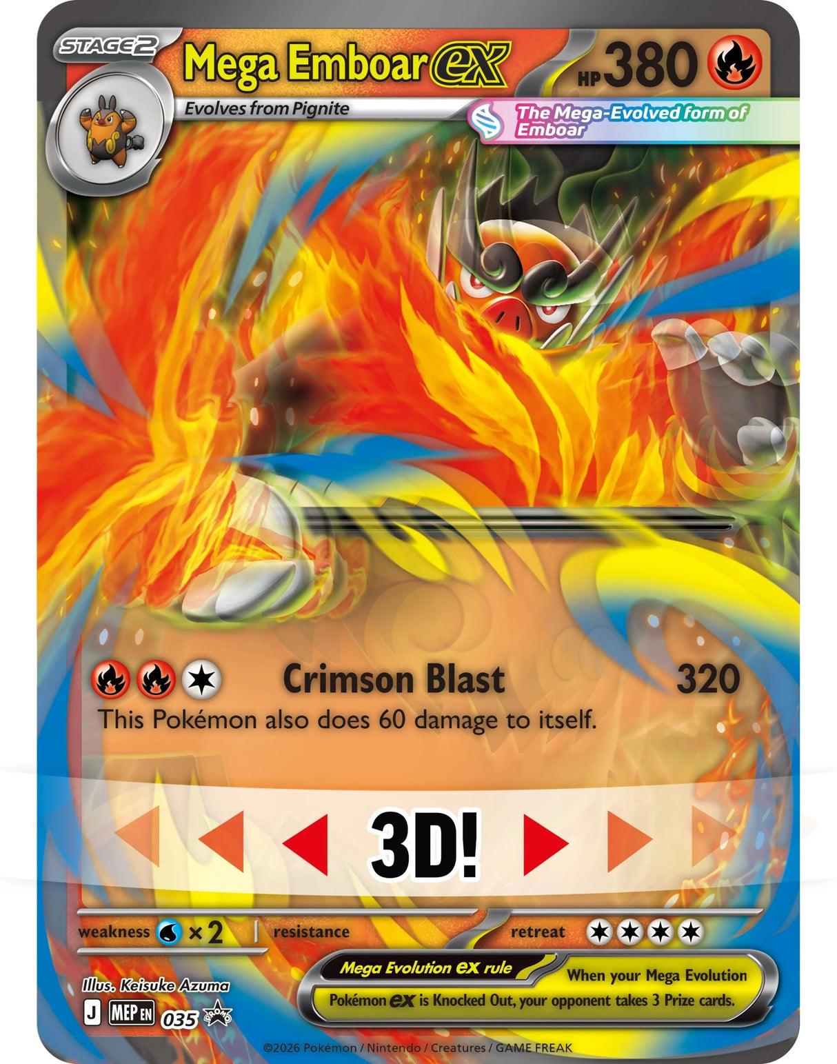 Pokemon TCG: Ascended Heroes – Mega Emboar ex Box