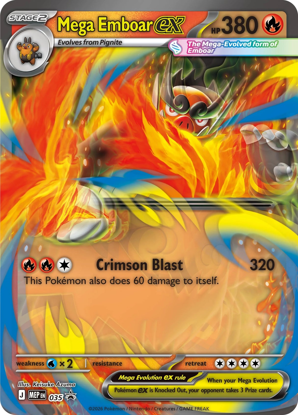 Pokemon TCG: Ascended Heroes – Mega Emboar ex Box