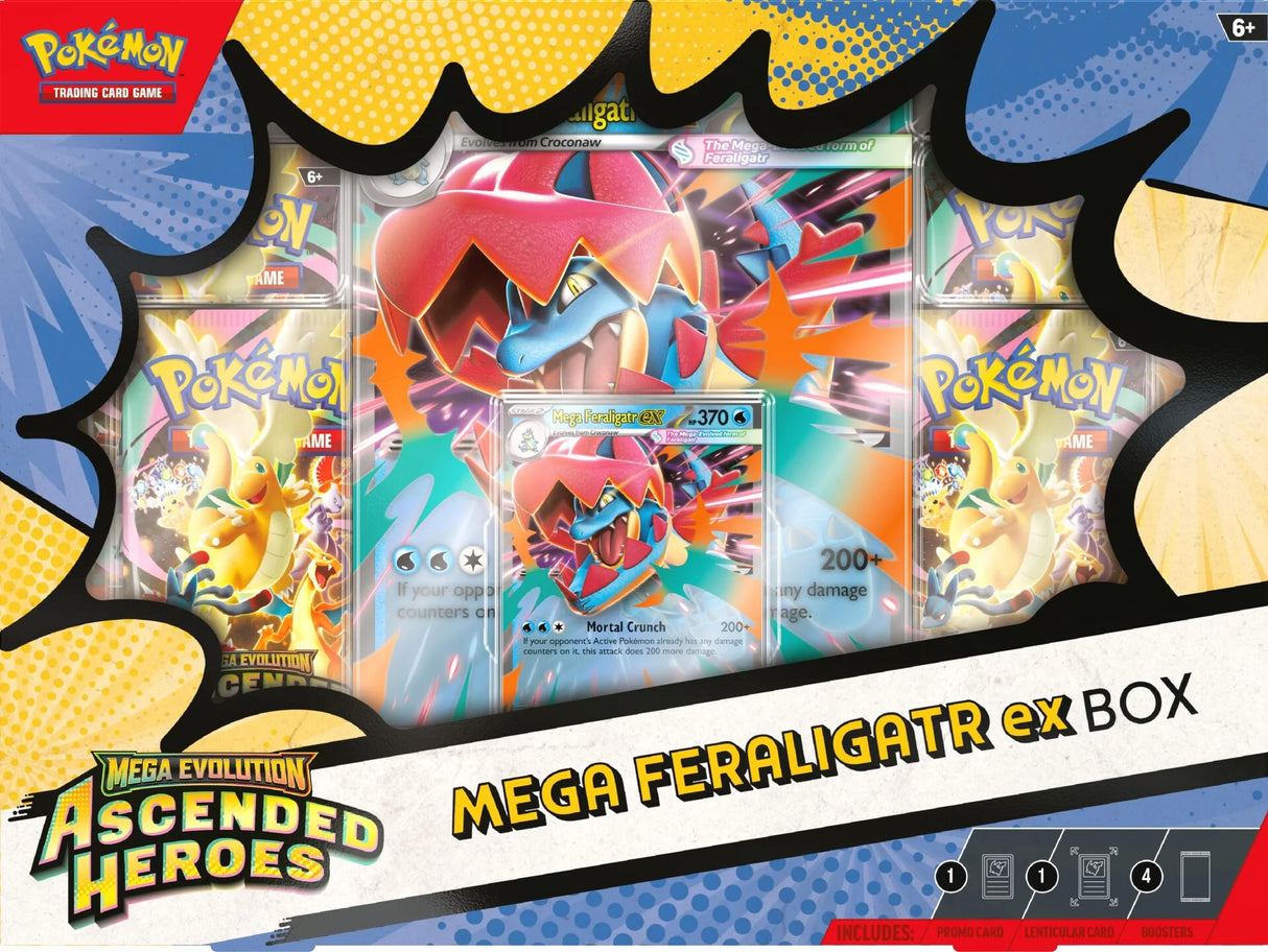 Pokemon TCG: Ascended Heroes – Mega Feraligatr ex Box