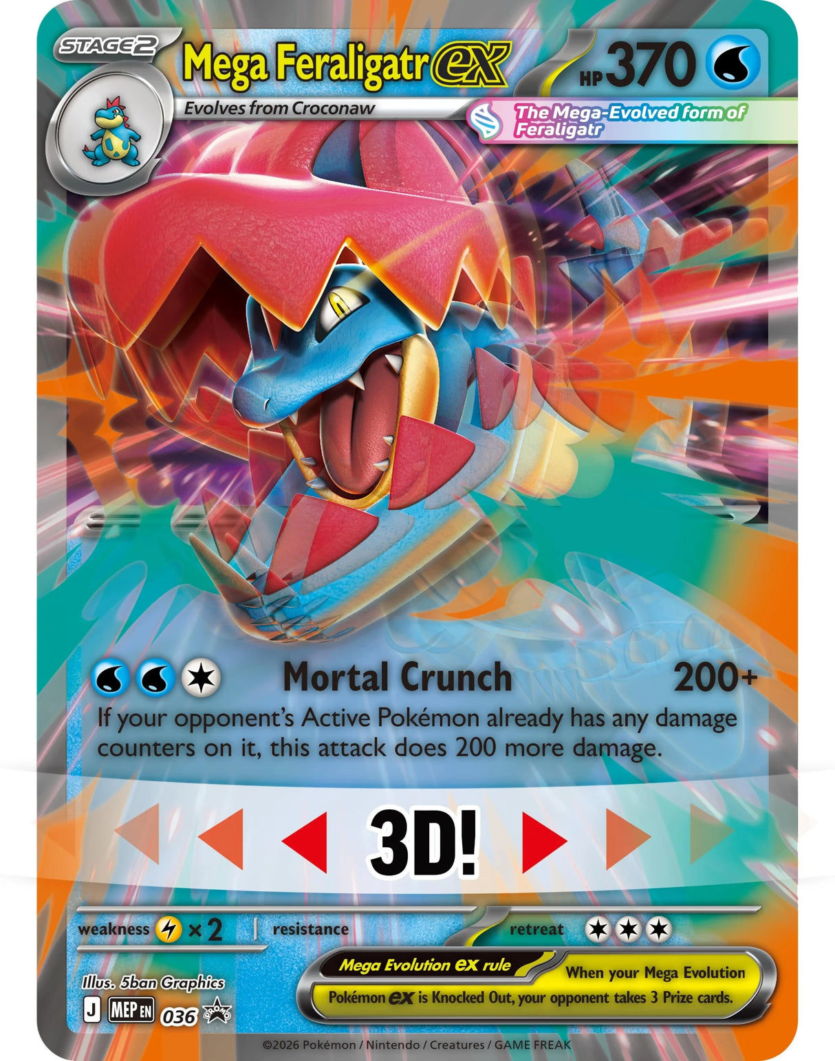Pokemon TCG: Ascended Heroes – Mega Feraligatr ex Box