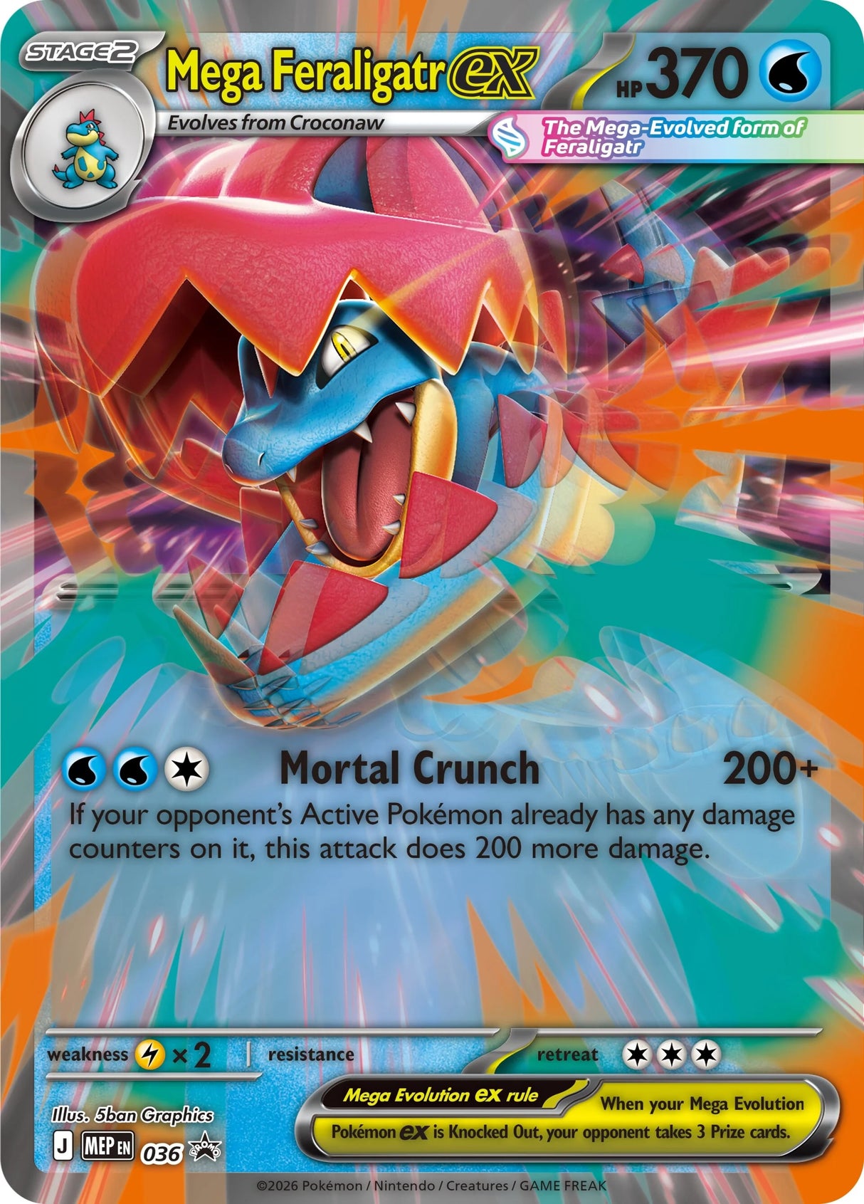 Pokemon TCG: Ascended Heroes – Mega Feraligatr ex Box