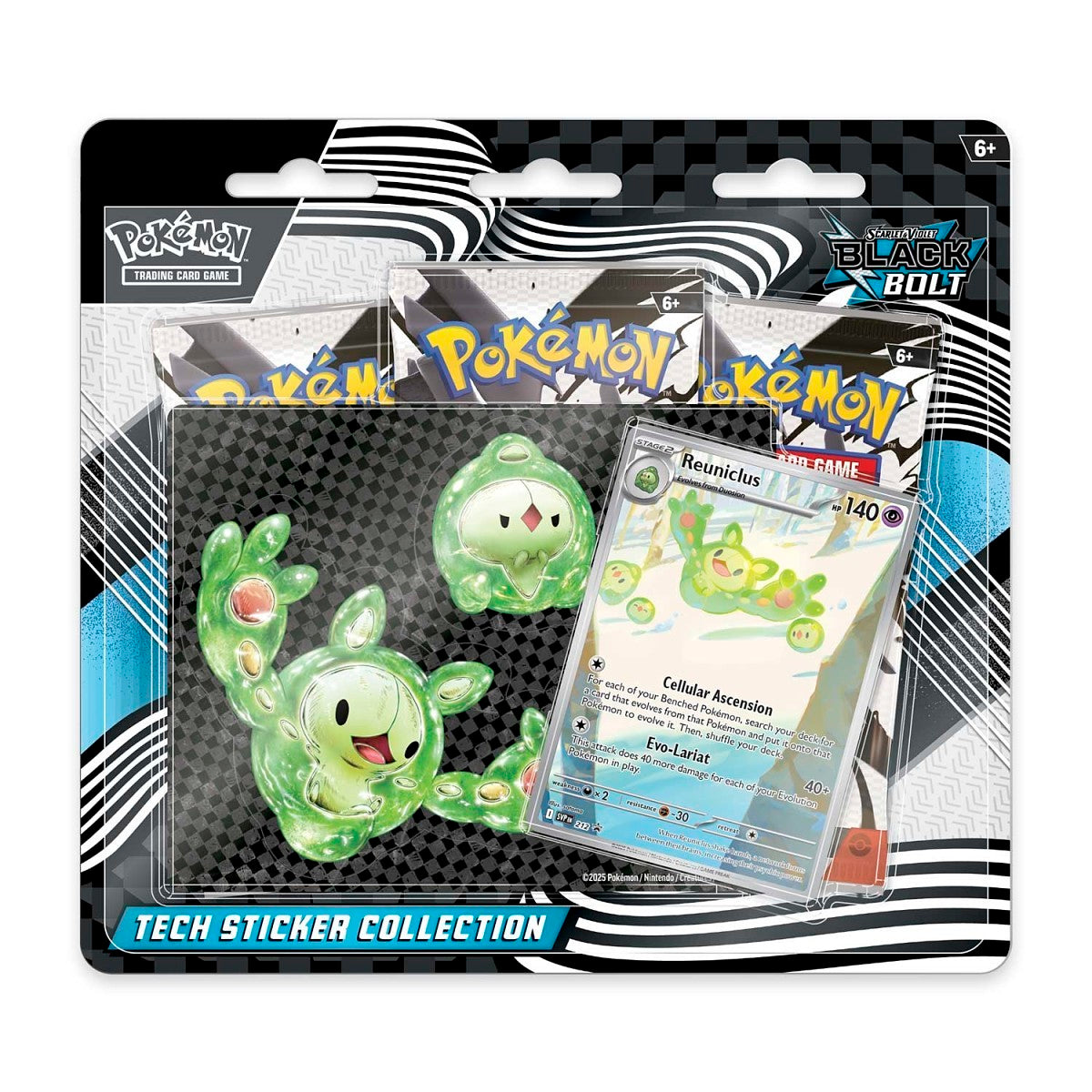 Pokemon TCG: Black Bolt - Tech Sticker Collection - Reuniclus
