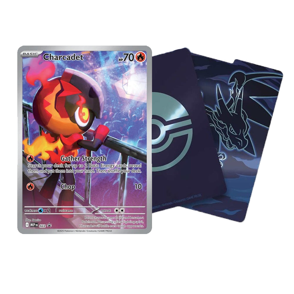 Pokemon TCG: Charcadet Promo (MEP 022) + Phantasmal Flames Card Dividers - SEALED
