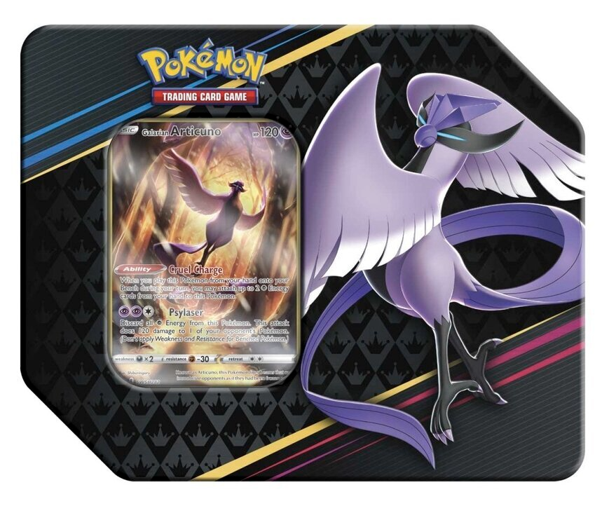 Pokemon TCG: Crown Zenith - 5-Booster Tin - Galarian Articuno