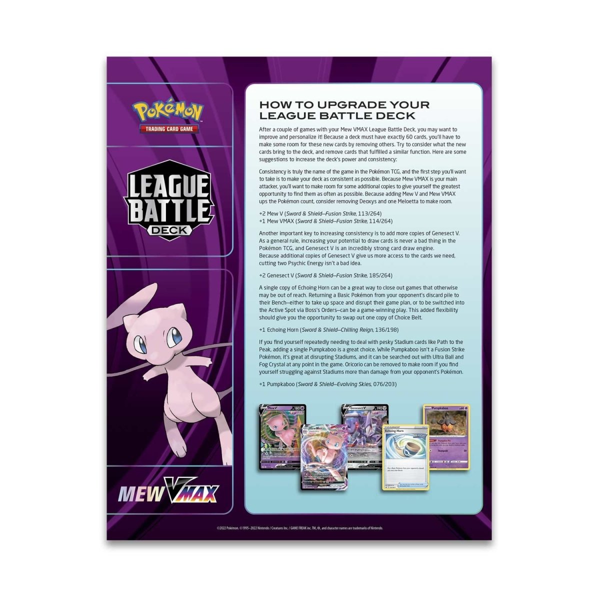 Pokémon TCG: 2022 Mew VMAX League Battle Deck
