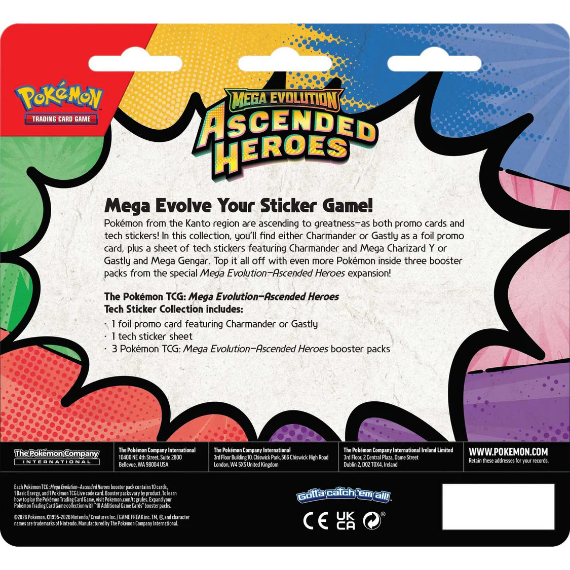Pokemon TCG: Ascended Heroes – Tech Sticker Collection - Charmander