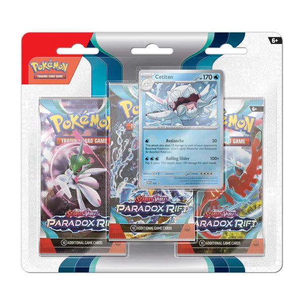 Pokemon TCG: Paradox Rift - 3 Pack Blister - Cetitian