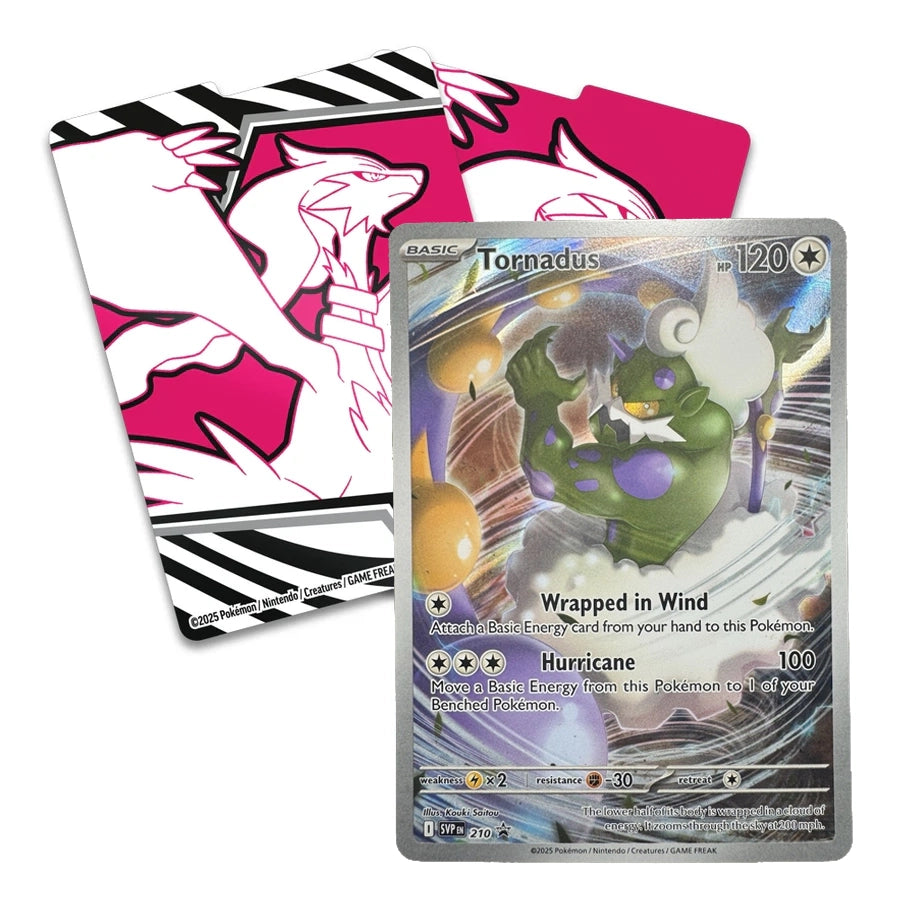 Pokemon TCG: Tornadus Promo (SVP 210) + White Flare Card Dividers - SEALED