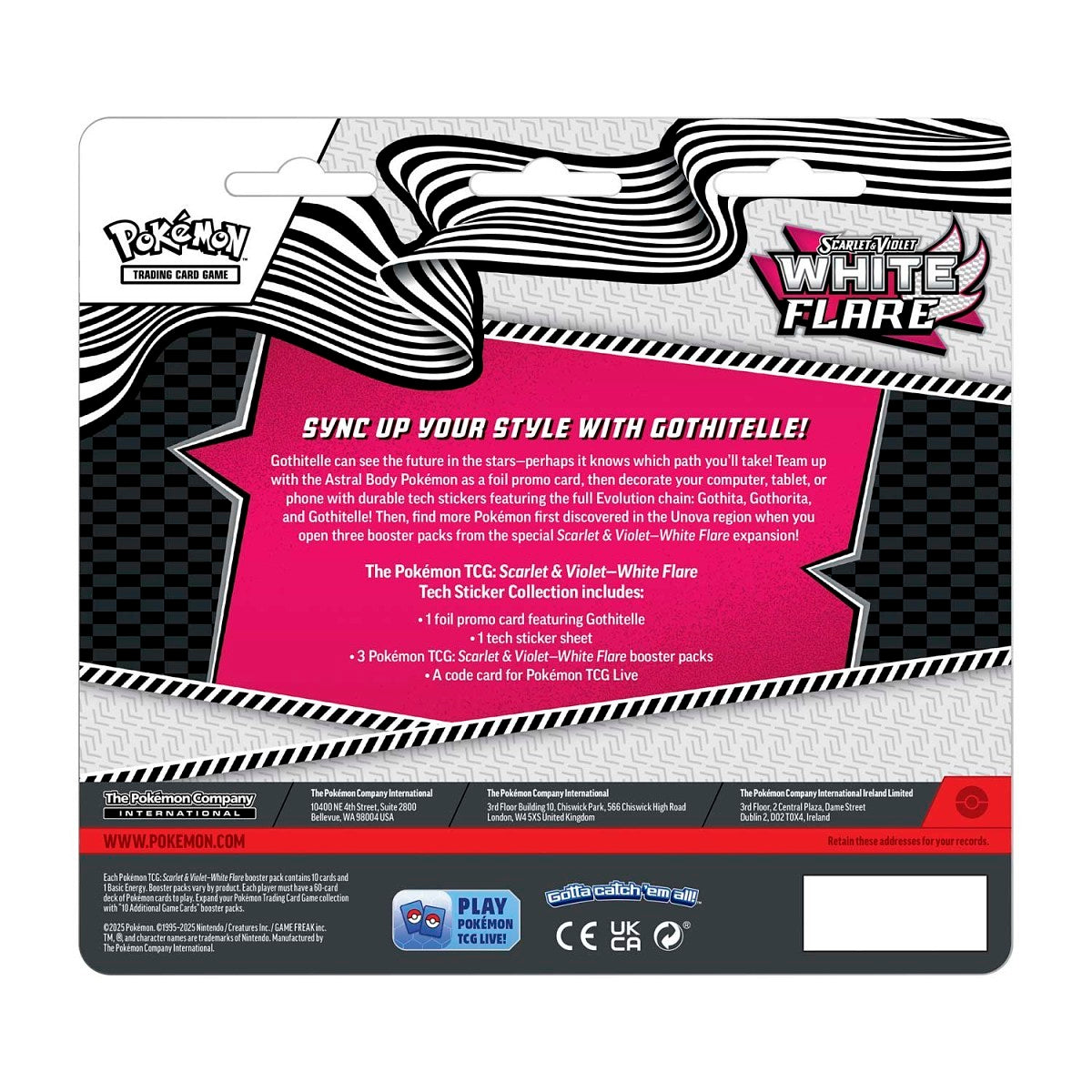 Pokemon TCG: White Flare – Tech Sticker Collection - Gothitelle