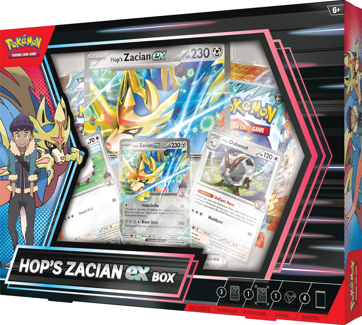 Pokemon TCG: Hop's Zacian Ex Box