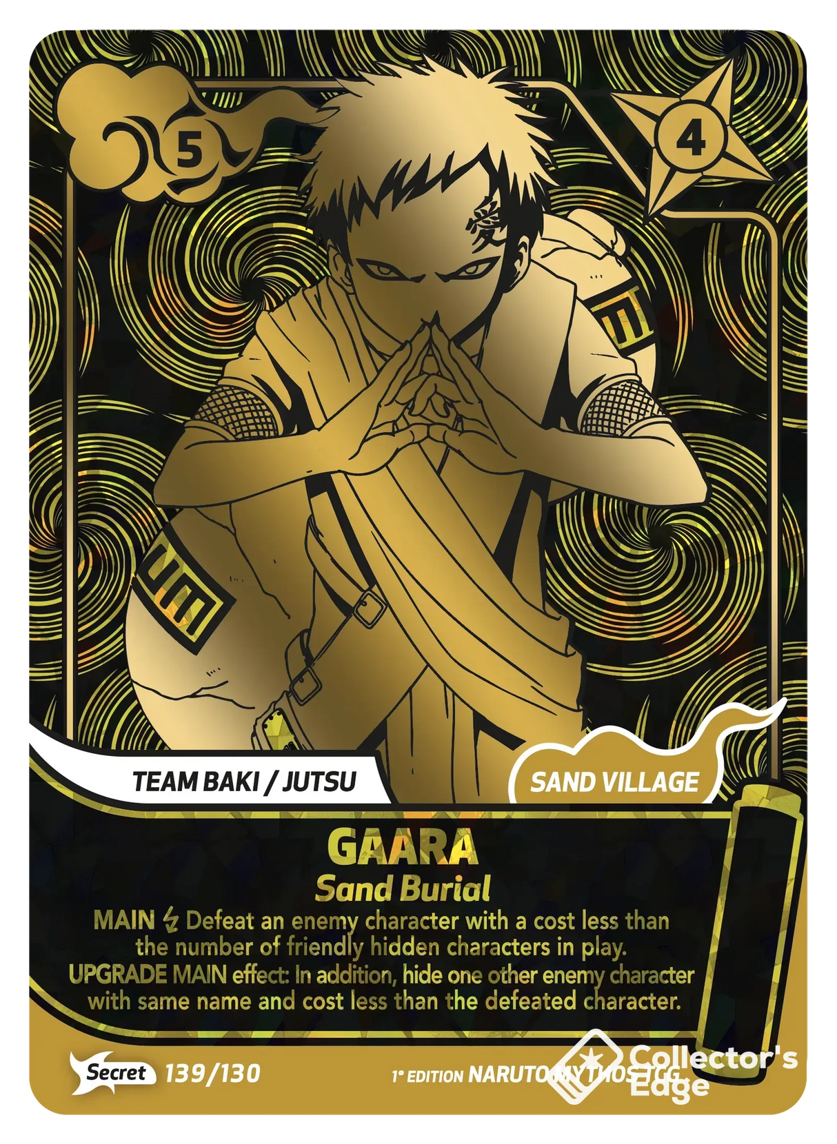 Naruto Mythos - Set 01 - Gaara - Sand Burial - 139/130 - Standard