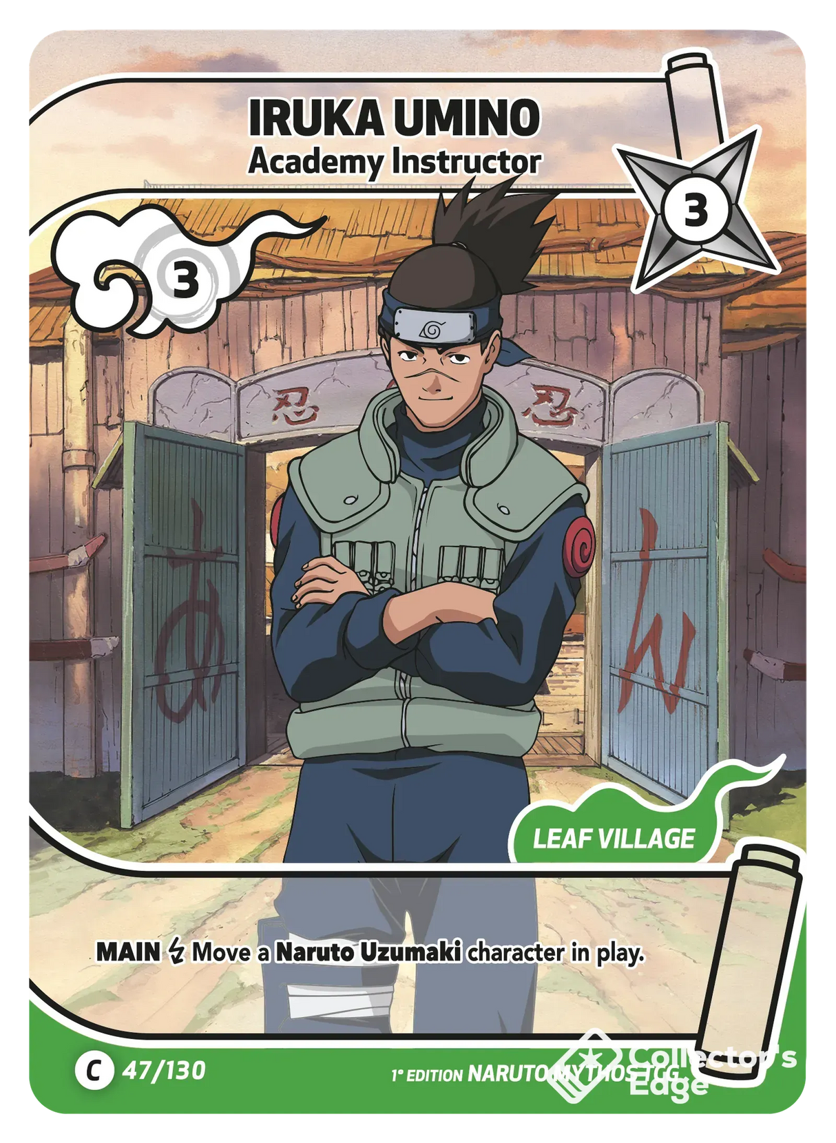 Naruto Mythos - Set 01 - Iruka Umino - Academy Instructor - 047/130 - Full Art