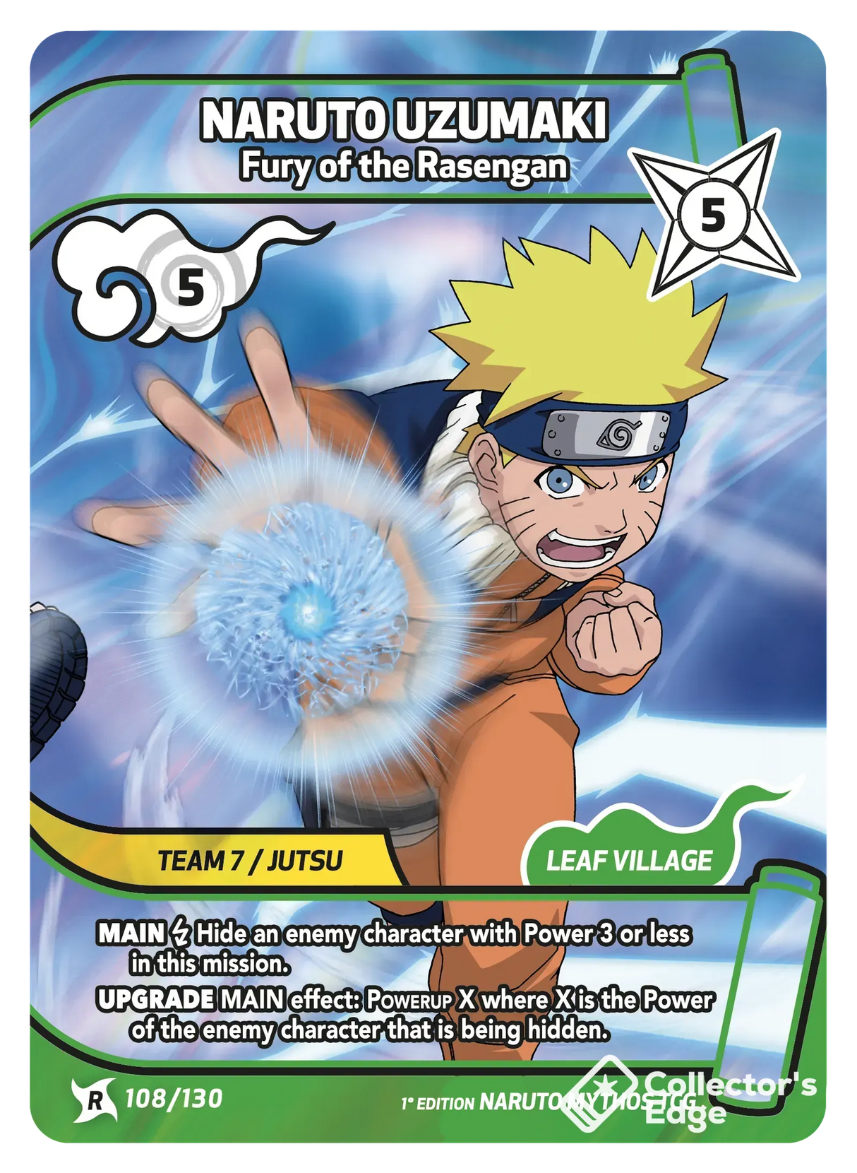 Naruto Mythos - Set 01 - Naruto Uzumaki - Fury of the Rasengan - 108/130 - Standard