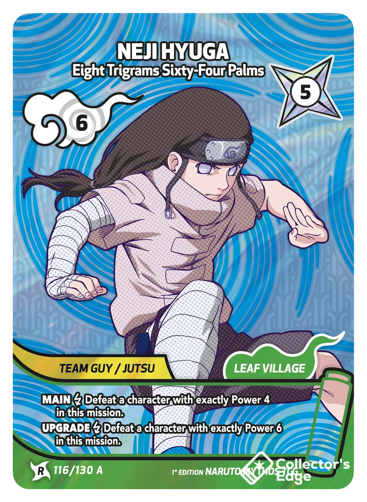 Naruto Mythos - Set 01 - Neji Hyuga - Eight Trigrams Sixty-Four Palms - 116/130 - Standard