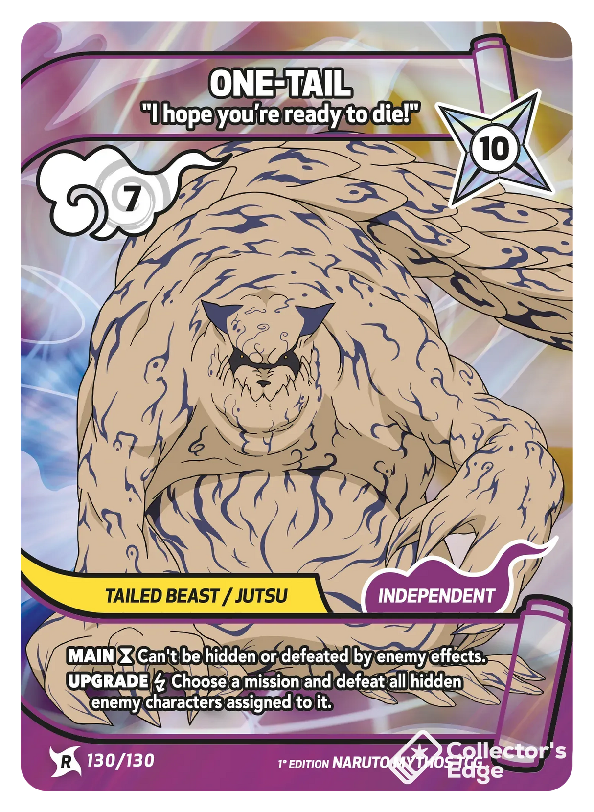 Naruto Mythos - Set 01 - One-Tail - I hope you’re ready to die! - 130/130 - Standard