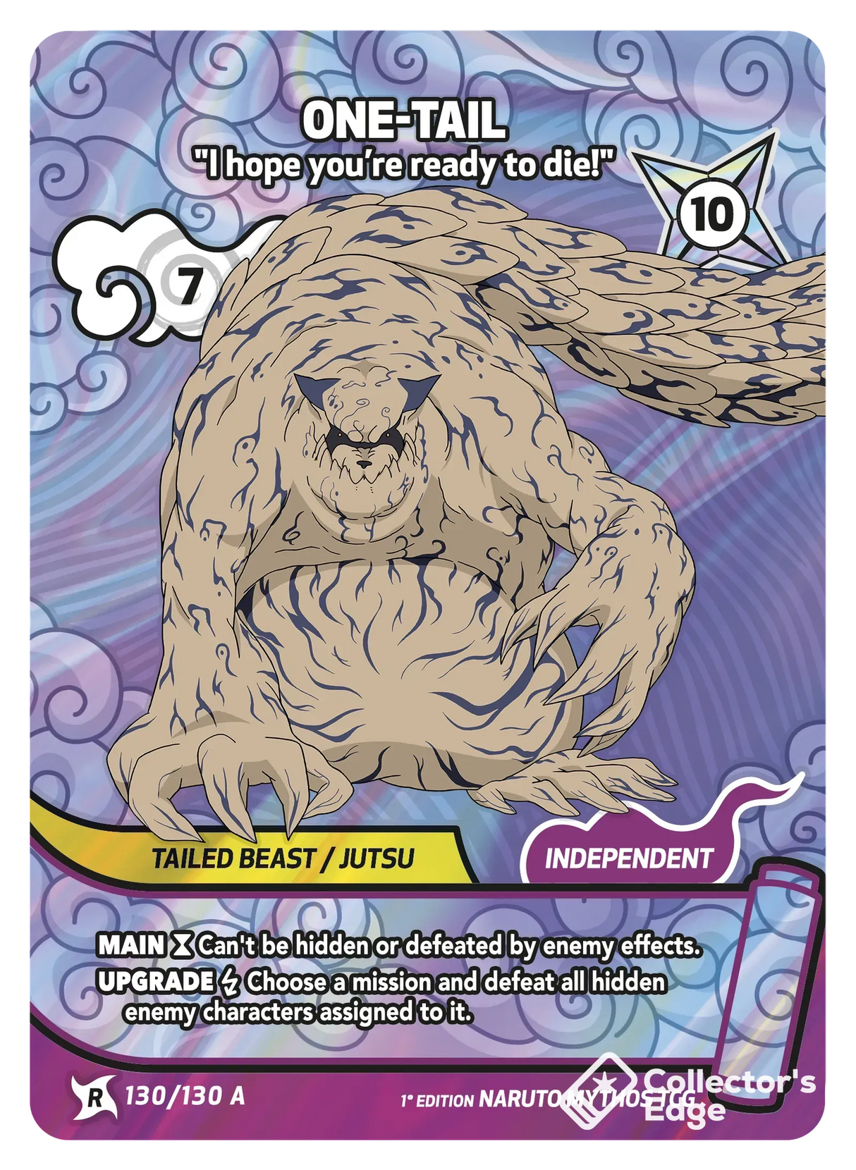 Naruto Mythos - Set 01 - One-Tail - I hope you’re ready to die! - 130/130 - Standard