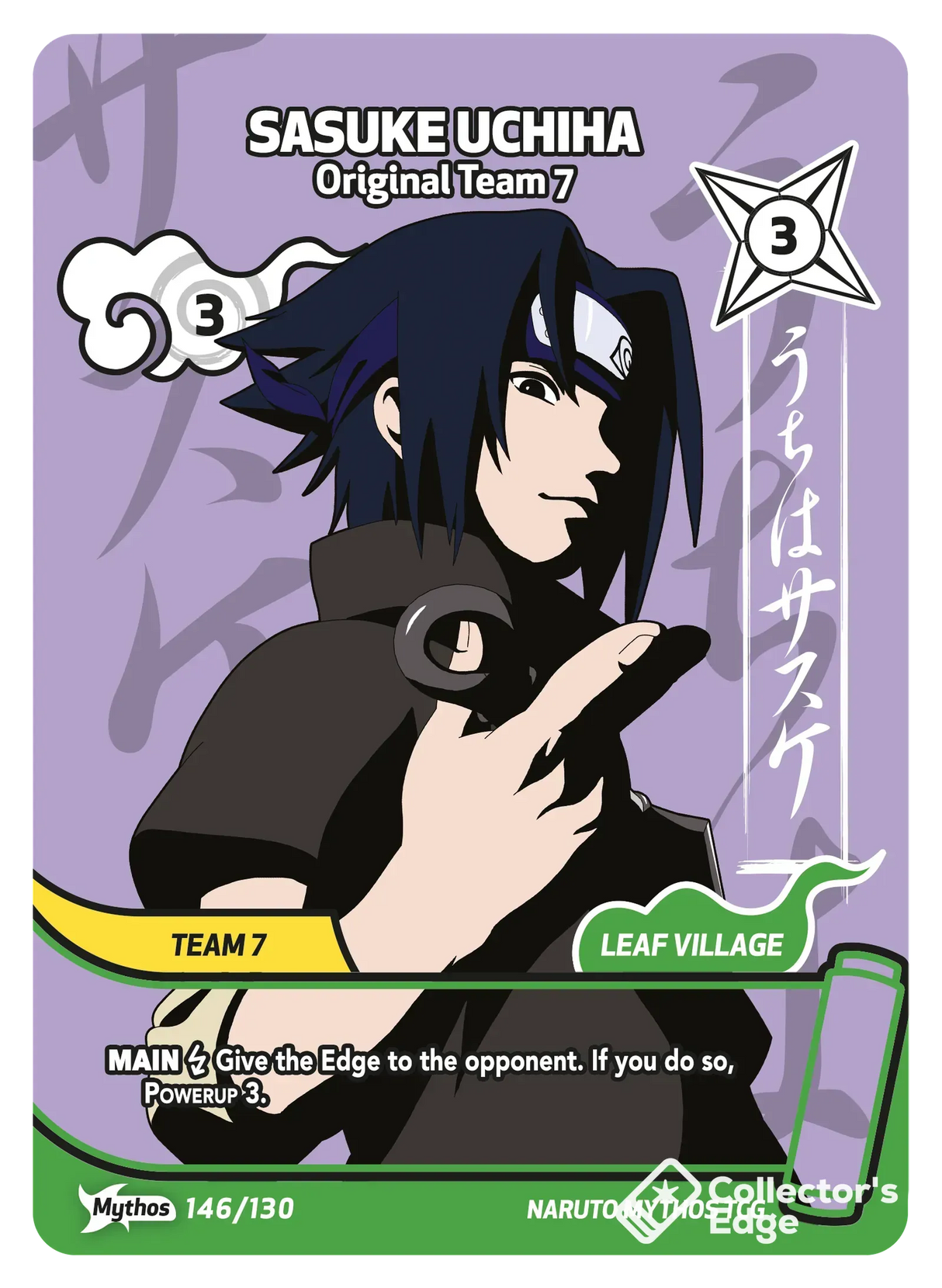 Naruto Mythos - Set 01 - Sasuke Uchiha - Original Team 7 - 146/130 - Standard