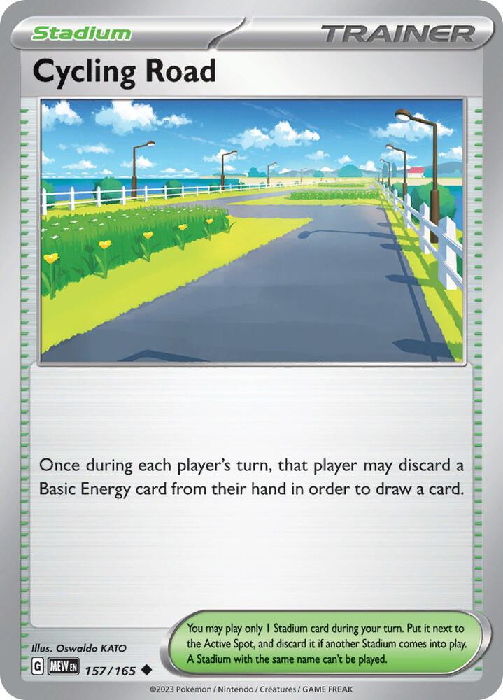 Pokemon - 151 - Cycling Road - 157/165 - Reverse Holofoil