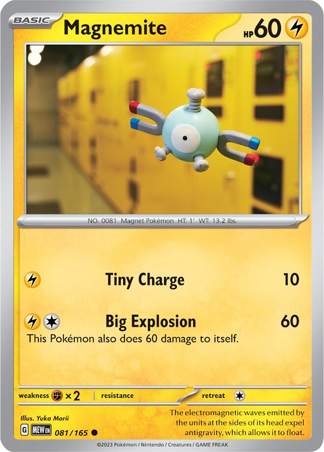 Pokemon - 151 - Magnemite - 081/165 - Reverse Holofoil